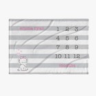 30 X 40 Personalized Striped Baby Girl Milestone Blanket   Months   Name   Pink