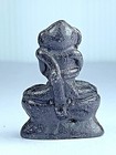 Old Metal Rare Phra Pidta Buddha Holy Statue Luck Fetish Talisman Thai Amulet