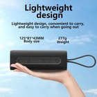 Portable Wireless Bluetooth Speaker  10w Stereo Sound  Waterproof  Black