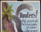 Vintage 1950s Virginia Hunting Wildlife Conservation 19x14 Poster Free Shipping