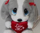 New Sad Sam Honey Dog Red Heart Love Me Plush 7  Stuffed Animal Valentines Day