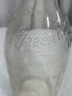 Vintage Green Valley Dairy Embossed Clear Glass Mill Bottle One Quart