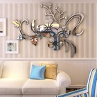 1pc Attachment 3d Art Mirror Flower Vinyl Wall Stickers Living Room Mural Decor