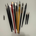 Vintage Dip Pen Lot     Assorted Calligraphy   Drawing Nib Holders   Nibs - Estate