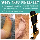  3 Pairs  Copper Compression Socks 20-30mmhg Graduated Support Mens Womens S-xxl