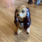 Cute Retired Hagen Renaker Cocker Spaniel Dog Miniature Mama Blue Tag Collar