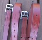 English Saddle Stirrup Leathers - Medium Chestnut - 1  X 54  - Sold As A Pair