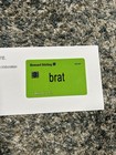 Charli Xcx Brat Howard Stirling Prop Card A24 The Moment Limited Edition