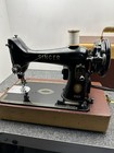 Vintage 1956 Singer 99k Portable Sewing Machine W  Case Accessories Runs Strong 