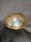 Vintage Floral Flair German Silver Belt Buckle Western Cowboy