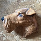 Vintage 1940 Crown Devon Terrier Wall Plaque Champion Wolstanton Bridgeen