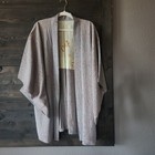 Japanese Silk Kimono Haori Jacket Purple Royal Unique Otafuku Okame Motif