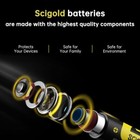 Scigold 18650 Rechargeable Battery 3 6v 3500mah Flat Top Lithium For Cameras Fan
