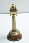 Engine Room Telegraph Marine Antique Table Top Brass Wooden Base Nautical 6 5  