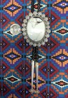 Sterling Silver White Buffalo Bolo Tie - Kenny Ray Mcneilley Jr 