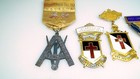 Estate Lot Vintage Lodge Knights Of Columbus Vfw Badges Pins Medals
