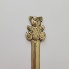 Vintage Solid Brass Bear Letter Opener 6 5 Inch Mcm Antique Office Desk