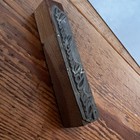 Vintage Letterpress Printing Block    the Blanchards    Wood And Metal