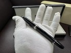 Montblanc Meisterst  ck 163 Rollerball Pen Black Platinum Trim New In Box Usa