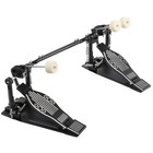 Double Kick Drum Pedal Twin Foot Bass Dual Chain Percussion Hardware Heavy Duty