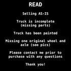 Structo Wrecker Tow Truck Pickup Vintage Parts Repair Incomplete Read