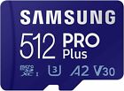 Brand New Samsung Pro Plus 512gb Micro Sd Sdxc V30 A2 Memory Card