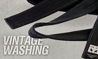 Mooto Mooin Black Belt  vintage Style Premium Black Belt  Width 4 5cm Tkd Karate