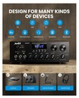 Moukey Mamp1 Bluetooth 220 W Power Amplifier Audio Stereo Receiver   Karaoke