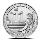 2019-p 5 Oz Burnished Atb American Memorial Park Silver Coin  box  Coa 