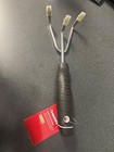 6 2 In  Double Injection Grip Handle 3-tine Stainless Steel Cultivator