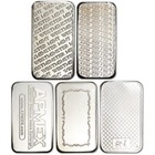 5 Oz Silver Bar - Random Brand Secondary Market  999 Fine