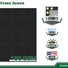 4  5  6  8  Tall Fence Privacy Screen Shade Cover Windscreen Mesh Garden-black