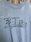 Vintage 70s 80s New York Times Truck Graphic T Shirt Usa Made Single Stitch Nyc