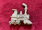 Vintage  Very Rare  Texaco - 6 Pc - Mini Pewter Train Set - Excellent Condition