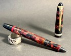 Rotring Tintenkuli Red Marbled Stylo Pen Celluloid - Restored  bfp402 