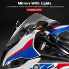 Rearview Mirrors With Turn Signals Motorcycle Led Kit For Bmw S1000rr 2019-2025