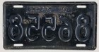 Vintage Massachusetts 1949 Shorty License Plate 86558 Original Paint