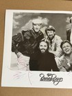 Beach Boys Signed 1985 Promo Photo Autograph Harry Langdon Brian Wilson Era