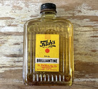 Vintage Barber Salon Fitch s Brilliantine   Ideal Hair Tonic Glass Bottles 1950s
