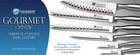 Hessler Worldwide Gourmet Series 7 Pc Stainless Steel Cutlery Knife Set