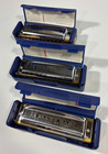 Hohner Blues Harp Harmonica Pro 3-pack Harmonicas In Key Of G  A   C
