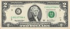 2003a Older Bank Note  2 Dollar Bill Philadelphia District Ca Block C05137706a