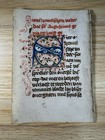 Illuminated Manuscript Book Of Hours Leaf     Middle Dutch  C  1475   1500