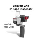 Staples Comfort Grip 3  Packing Tape Dispenser Gray  st56467 