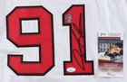 Dennis Rodman Signed Chicago Bulls  the Worm  Jersey  jsa Coa  5x Nba Champion
