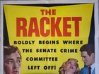 The Racket  1951  Mitchum   Ryan   Lizabeth Scott Vintage Film Noir One Sheet 