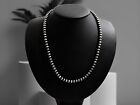 Navajo Pearl Style Sterling Silver Necklace Hand Strung 5mm 16   