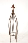 19  Twist Plant Support Garden Trellis Topiary  Rusty Wrought Iron Obelisk
