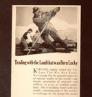 1921 National Shawmut Bank Advertisement Trading With Land Antique Print Ad