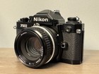 Nikon Fm2n Film 35mm Camera  black    Nikon 50mm F1 8 Ai Lens
